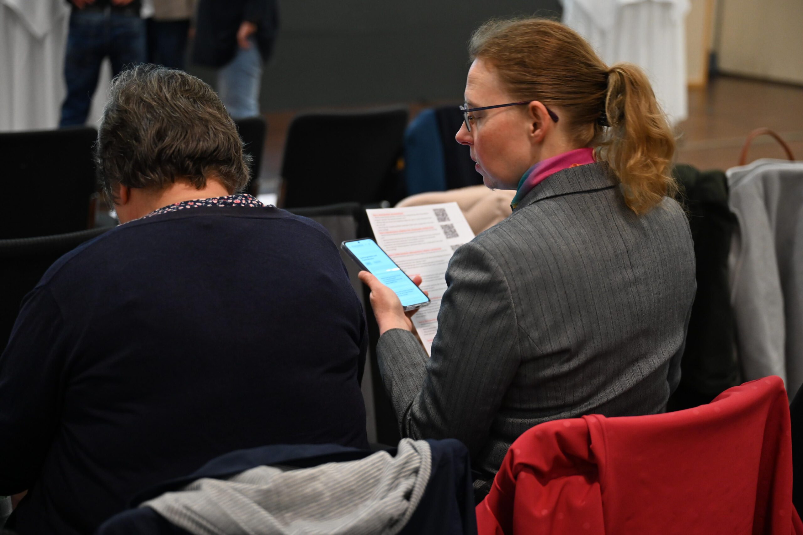 Teilnahme via Handy bei der Mentimeter-Anfrage